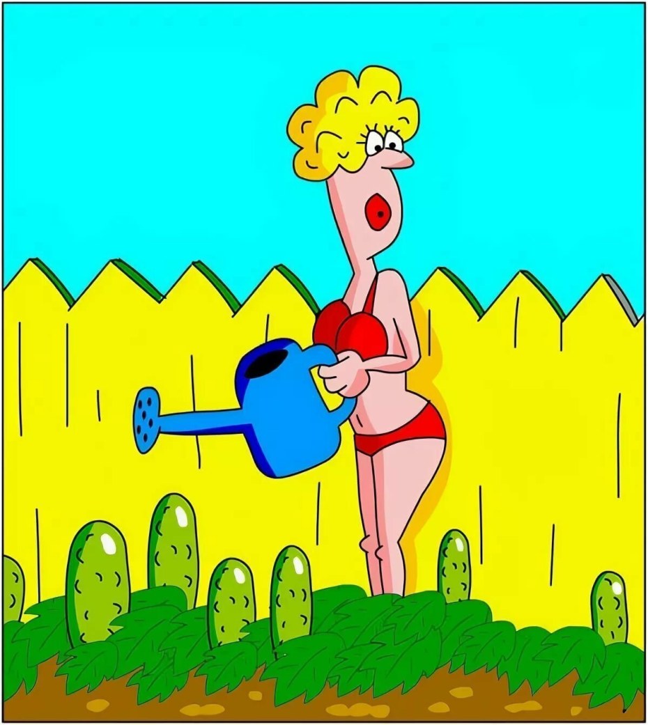 Карикатура дача