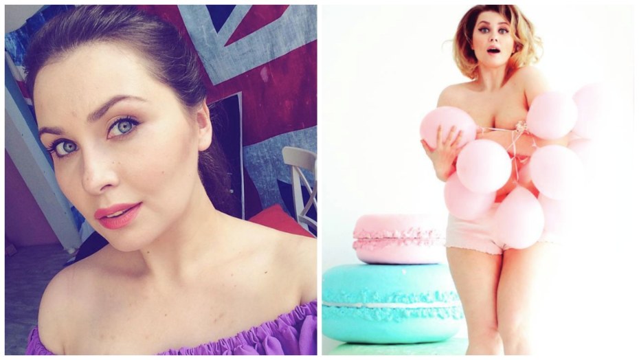 Карла Джеймс сайз плюс в белье